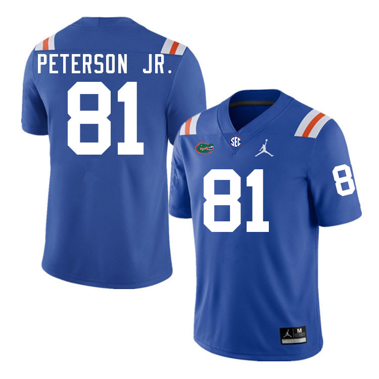 Florida Gators #81 Mike Peterson Jr. College Football Jerseys Stitched-Throwback
